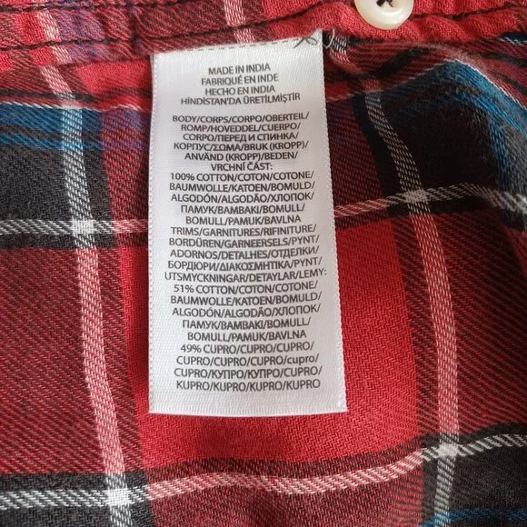 SOLD!--Polo Country Ralph Lauren Buffalo Plaid Western Shirt, Size Large - Picture 9 of 10